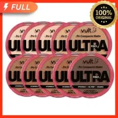 Pó Compacto Facial Matte Vegano Ultrafino Real Color 9g - Vult 100% Original