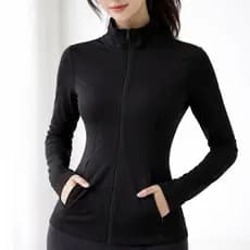 Jaqueta Casaco Fitness Feminina Ziper Espotiva Grossa Bolso Proteção Solar Inverno Premium