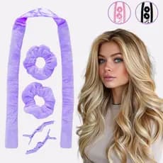 Kit Modelador de Cachos Luxury com Scrunchies – Cachos Naturais feitos sem calor