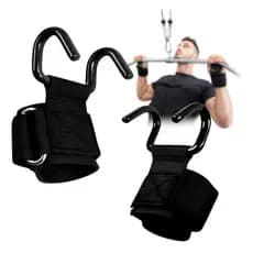Luva Gancho Strap Grip Musculação Hook Academia 136kg Par