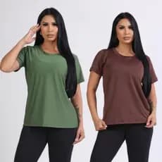 Kit 2 Camiseta Academia furadinha DryFit Anti Suor, Anti Odor, dia a dia blusa feminina
