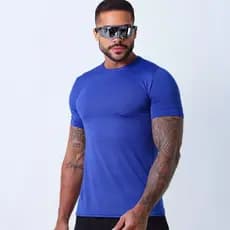 Kit 3 Camisetas Masculina Treino Academia Dry Fit Tecnologia Anti-Suor e Anti-Odor Tecido Leve Conf