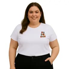 Camisa Plus Size Estampada blusa feminina Baby Look T-Shirt