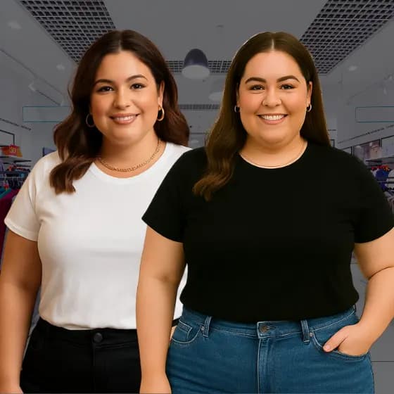 Kit 2 Camisetas feminina Baby Look 100% Algodão T-Shirt Plus Size