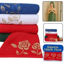 Kit 4 toalhas Gigantes Alta Absorção Luxo Premium