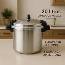 Panela de Pressão 20 litros Profissional com Fechamento Externo