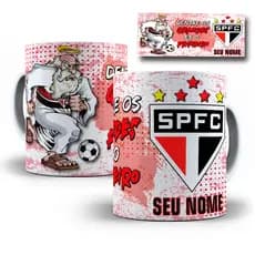 Caneca Time São Paulo Personalizada Com Seu Nome