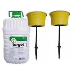 Pega Mosca Kit 2 Armadilha E 5 Litros De Atrativo Moscas - Target