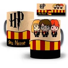 Caneca Porcelana Personalizada Harry Potter Curt com Seu Nome