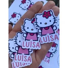 Aplique/ Tag/ Para Tubete Personalizado Hello Kitty