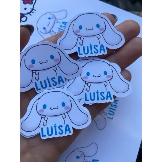 Apliques/Tags Para Tubete Cinnamoroll Hello Kitty
