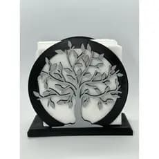Porta Guardanapo de Mesa Decorativo Árvore da Vida-Moderno e Sofisticado para Cozinha/Sala de Jantar