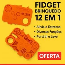 FIDGET CUBE 12 EM 1 – BRINQUEDO SENSORIAL E ANTI-STRESS TDAH
