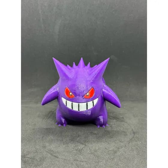 Boneco Fantasminha Roxo 3D | Modelo Decorativo Estilizado | Presente Criativo Geek