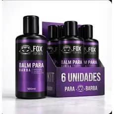 Kit 6x Balm Para Barba Fox for Men 120ml | Atacado | Hidrata, Modela e Perfuma a Barba