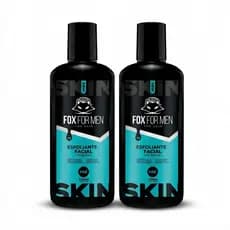 Kit 2x Esfoliante Facial Pré-Barba Fox For Men 120g | Limpeza Profunda