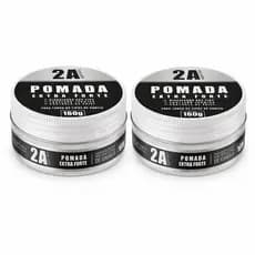 Kit 2x Pasta Modeladora Extra Forte 2A 160g | Matte Anti Frizz Alta Fixação Proteção Térmica