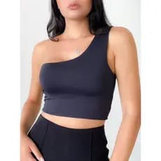 Top Cropped Uma Manga Feminino Mula Manca Suplex Premium