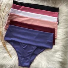 Kit 10 Calcinha Cinta Cós Alto Conforto Dia Todo