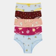 Kit Calcinha Infantil E Juvenil Suede Calçolinha Estampada Forro 100% ALGODÂO