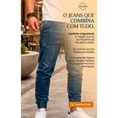 Calça Masculina Premium Jogger Jeans Skinny Moda 2026 Calça Adulto