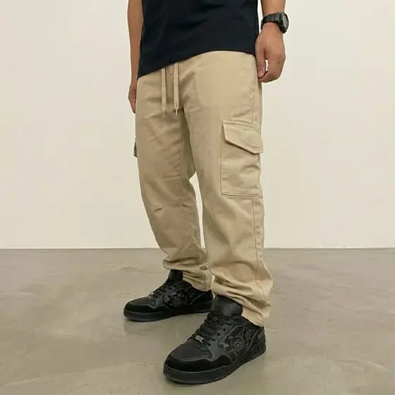 Calça Cargo Masculina Skatista Com Bolsos Laterais Calça Reforçada Varias Cores Fabricante