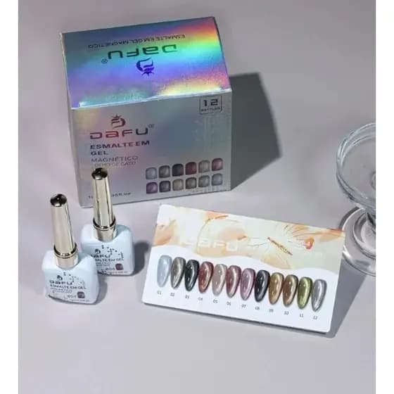Esmalte Gel Olho de Gato Dafu Magnético 10ml 12 Cores Brilho Premium -DF-01ESMG-4
