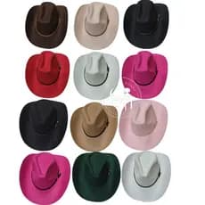 Chapéu Country Americano Rodeio Festa Sertanejo  Feminino e Masculino Unissex Cowboy