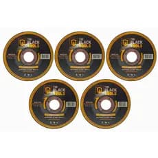 Kit Com 5 Discos De Desbaste Metal 4.1/2 115mm Para Esmerilhadeira - The Black Tools