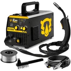 Máquina Inversora Solda Mig Sem Gás 130a 220v Com Acessórios - The Black Tools