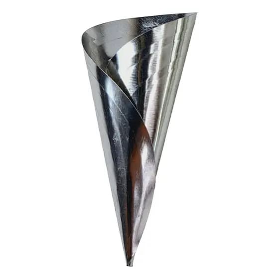 60 Forminha Canudo Nº1 Cone Recheado Doce Salgado Aço