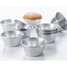 Kit 60 Forminhas Mini Cupcake Muffin Petit Gateau Mini Bolo Aço flandres