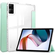 Capa Transparente Redmi Pad SE 11 2023 / Redmi Pad 2 2025 – Anti-Impacto, Acrílico + Silicone, Airbag, com Porta-Lápis
