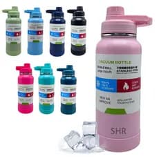 Garrafa Térmica 1000ml Isolamento De Aço Inoxidável C/ Coador Inox Academia Esporte