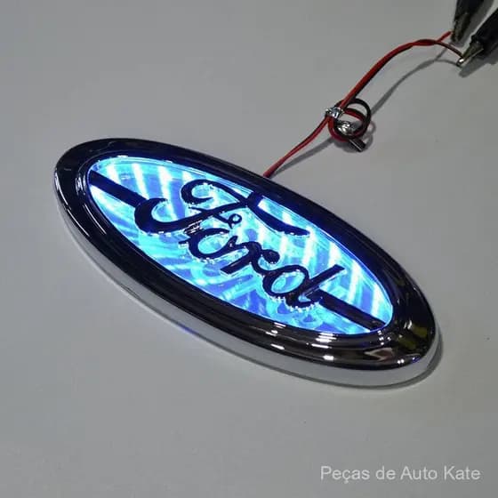 Adequado para o logotipo da Ford, luz traseira LED Focus, luz fria, luz de logotipo 3D G3BL DHER