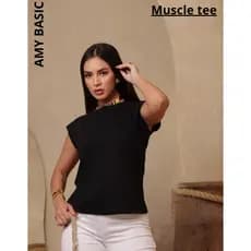 Blusa Feminina Muscle Regata Ombreira Moderna Estilosa e Versátil
