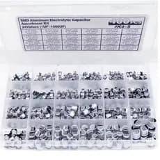 KIT 400 CAPACITORES ELETROLITICOS DE ALUMINIO VARIOS MODELOS