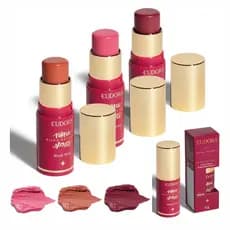 Blush Niina Secrets Stick Daily Blush Rosa Malva e Coral Eudora Blush Cremoso