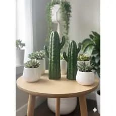 Kit Cacto de Cerâmica Decoração Casa Escritório Enfeite Festa Aniversário