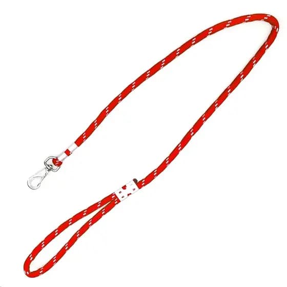 Guia Coleira Roliça com Presilha para Cães 6mm x 1mt Varias Cores