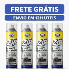Kit Limpa a Seco Estofados Zip Clean Spray 300ml Limpeza Profunda Rápida Fácil Aeroflex 1/2/3/4