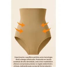 Calcinha com Cinta Modeladora Alta Compressão – Redefinição e Elegância em Cada Curva