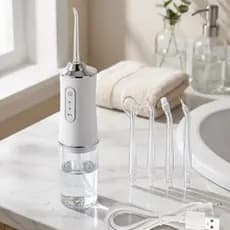 Irrigador Oral Portátil Sem Fio 220ml Recarregável com 3 Modos de Limpeza Atlas