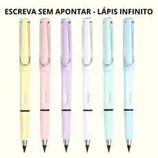 VOLTAS AS AULAS 2026-Kit com 6 Lápis  Infinito Pastel CORES SORTIDAS | Lápis Sem Fim | Escolar, Estudo e Bullet
