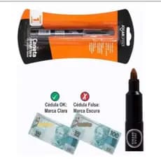 Caneta Detectora de Cédulas Falsas Jocar Office-Teste de Notas-Marca | Uso Comercial