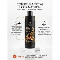 SHAMPOO ESCURECEDOR MATIZADOR  PRETO 500ML – RETARDA O DESBOTAMENTO DOS FIOS- VIVANCE