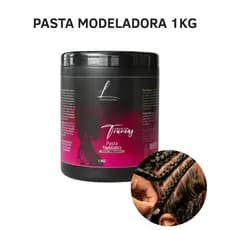 PASTA MODELADORA 1KG LOUCAS POR TRANÇAS PROFISSIONAL FINALIZAÇÕES E PENTEADOS