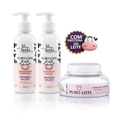 Kit Completo Puro Leite OU Esfoliante Corporal OU Hidratante Corporal OU Sabonete Facial - TÁ LINDA
