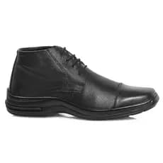 Bota Coturno Social Masculino Sintético Moderno Ideal para Uso Profissional