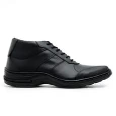 Bota Coturno Social Masculino Sintético Moderno Ideal para Uso Diário